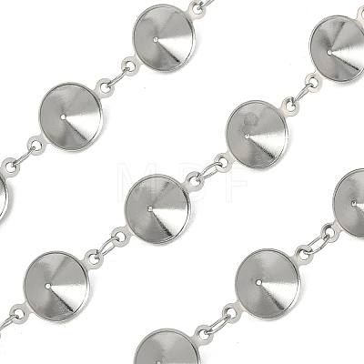 304 Stainless Steel Rhinestone Cup Chains CHS-K023-08A-P-1