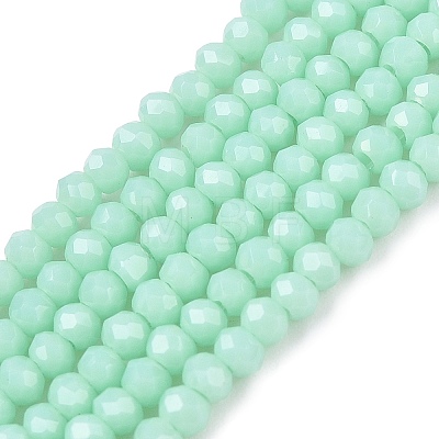 Opaque Solid Color Imitation Jade Glass Beads Strands EGLA-A044-P1mm-D14-1