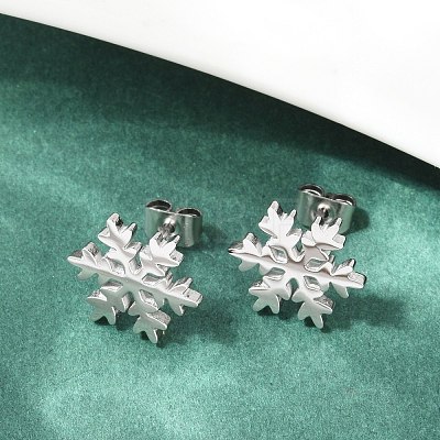 Non-Tarnish 304 Stainless Steel Ear Studs X-EJEW-P045-01P-1