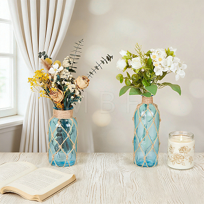 2Pcs 2 Styles Glass Vases Display Decorations AJEW-TW0001-28-1
