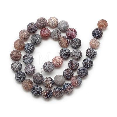 Natural Weathered Agate Bead Strands G-S237-4mm-11-1