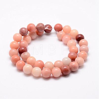 Natural Pink Aventurine Beads Strands G-P257-05-6mm-1