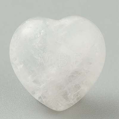 Natural Quartz Crystal Heart Love Stone G-G973-04C-1