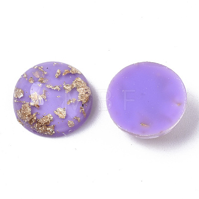 Glitter Translucent Resin Cabochons RESI-S364-43A-A05-1