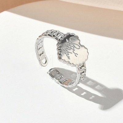 304 Stainless Steel Cuff Open Rings for Women RJEW-L341-05A-P-1