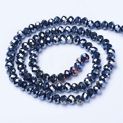 Electroplate Glass Beads Strands LS-EGLA-A034-P8mm-B01-1