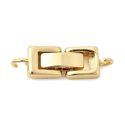 Brass Fold Over Clasps KK-Z150-20G-02-1