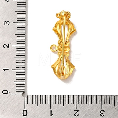 Brass Brooches Findings KK-M285-34G-1