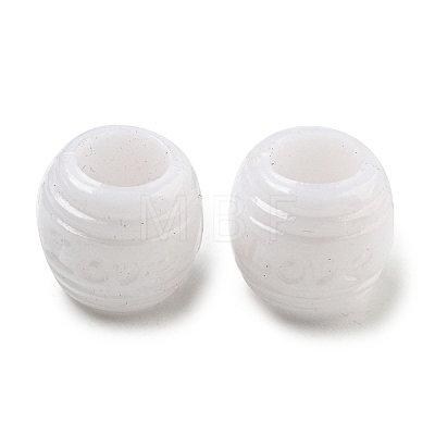 Opaque Acrylic European Beads SACR-L007-023C-1