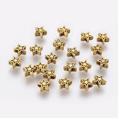 Tibetan Style Alloy Beads X-TIBEB-01-AG-RS-1
