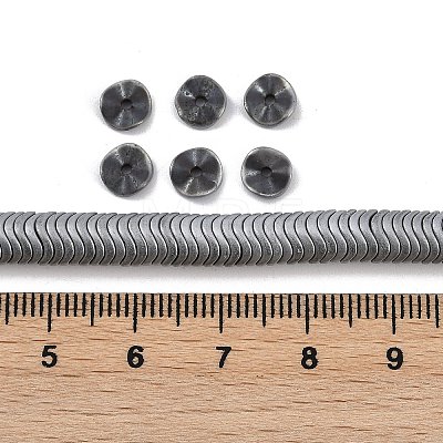 Electroplated Synthetic Non-magnetic Hematite Beads Strands G-H020-M01-26-1