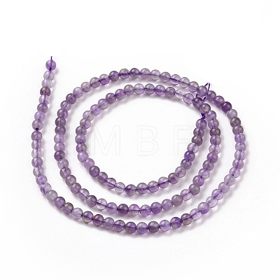 Natural Amethyst Beads Strands X-G-N0215-02-3mm-1
