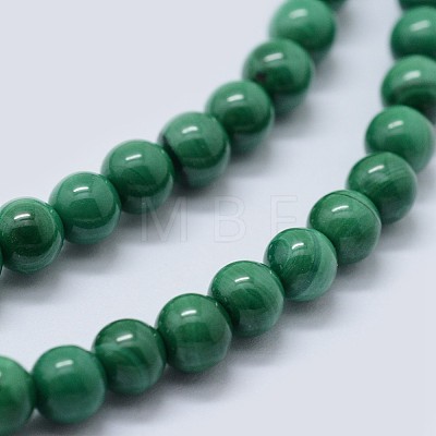 Natural Malachite Beads Strands G-F571-27AB1-18mm-1