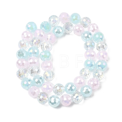Electroplate Glass Beads Strands EGLA-D300-06-8mm-26-1