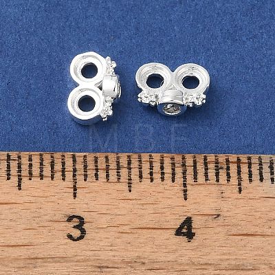 Rack Plating Brass Pave Clear Cubic Zirconia Spacer Bars KK-B088-11A-S-1