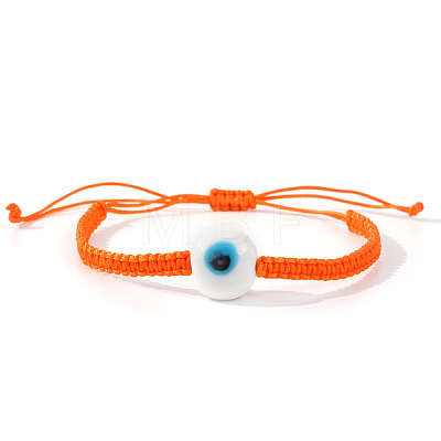 Handmade Lampwork Evil Eye Bead Braided Bracelets UN6877-5-1
