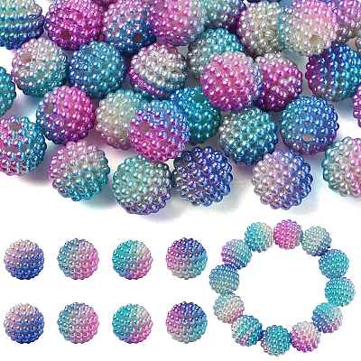 40Pcs Imitation Pearl Acrylic Beads OACR-FS0002-89A-08-1