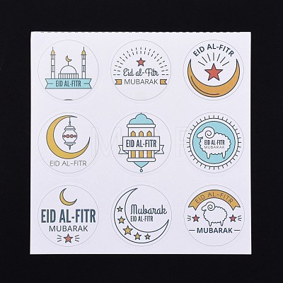 Lesser Bairam Theme Paper Stickers DIY-L063-A12-1