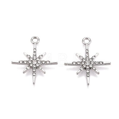 Rack Plating Alloy Pendants FIND-N005-33P-1