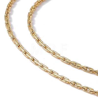 201 Stainless Steel Boston Link Chain Necklace for Men Women NJEW-P268-A31-2X5-1