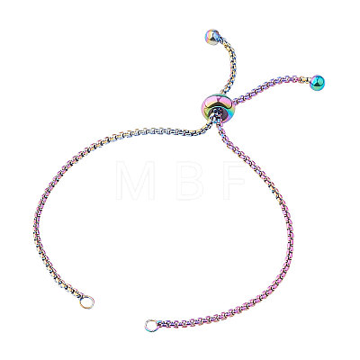 Stainless Steel Slider Bracelet/Bolo Bracelet Making MAK-CJ0002-02-1