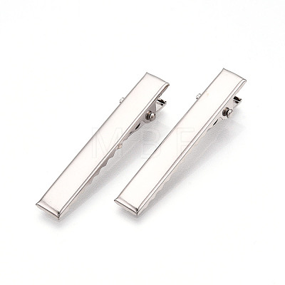 Iron Flat Alligator Hair Clip Findings IFIN-S286-46mm-1