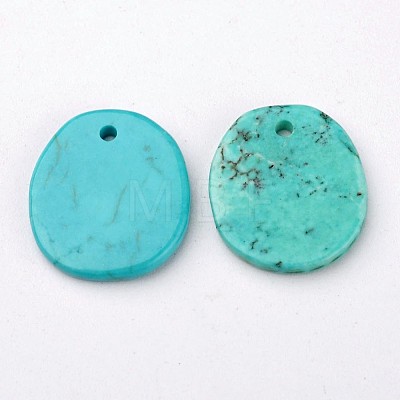 Natural Howlite Charms X-TURQ-G929-B02-1
