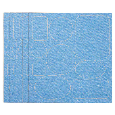 5 Sheets Denim Self-adhesive Patches PATC-TA0001-61B-1