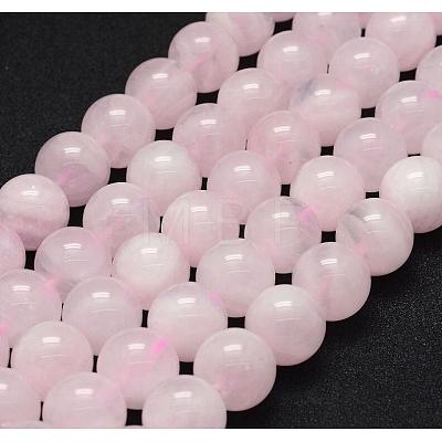 Natural Rose Quartz Beads Strands G-P335-21-8mm-1