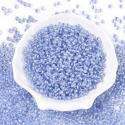6/0 Transparent Inside Colours Glass Seed Round Beads X1-SEED-N006-004E-1