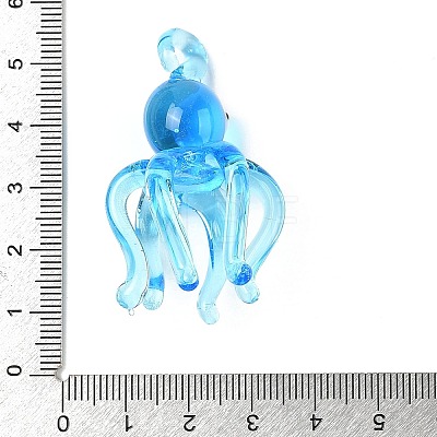 Handmade Lampwork Pendants LAMP-R001-05B-1