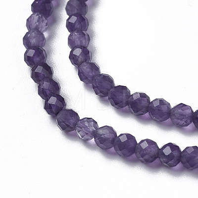 Natural Amethyst Beads Strands G-F596-13-3mm-1