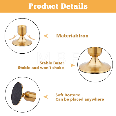 Iron Candle Holders FIND-WH0427-90C-1