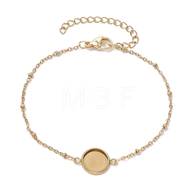 304 Stainless Steel Satellite Chain Bracelet Makings X-BJEW-JB10587-02-1