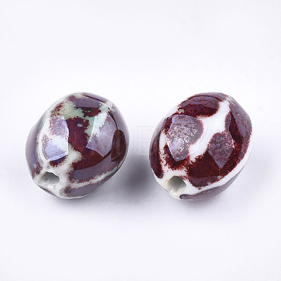 Handmade Porcelain Beads X-PORC-S498-47H-1