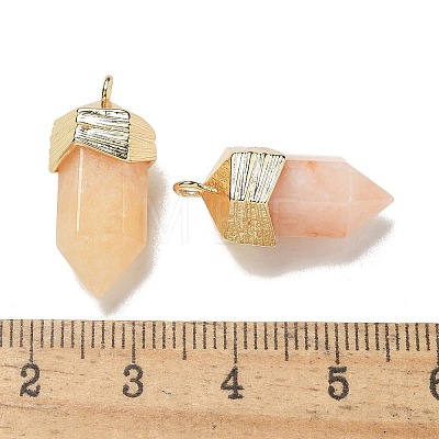 Natural Topaz Jade Faceted Pendants G-G181-03G-01-1