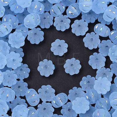 Frosted Transparent Acrylic Beads X1-OACR-P029-03B-01-1