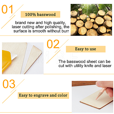 Custom Wooden Blank Business Card DIY-WH0283-52-1