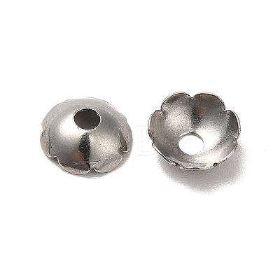 Non-Tarnish 304 Stainless Steel Bead Caps STAS-D244-01P-1