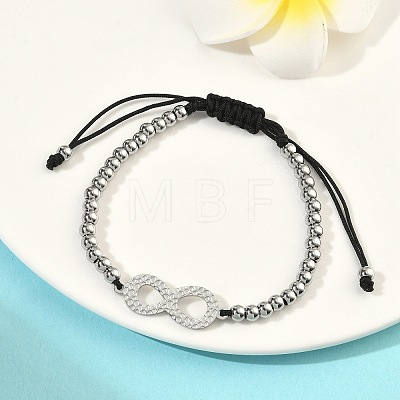 304 Stainless Steel Infinity Link Bracelets BJEW-F534-01P-1
