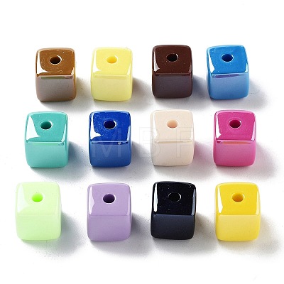 Opaque Acrylic Beads OACR-Z017-07B-1
