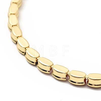 Adjustable Rack Plating Brass Cubic Zirconia & Box Chain Bracelets BJEW-A132-23G-1