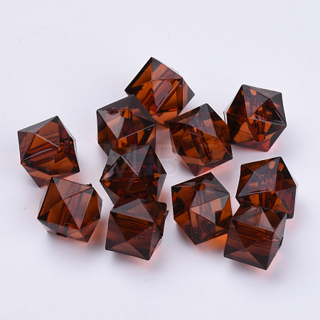 Transparent Acrylic Beads X-TACR-Q259-10mm-V60-1