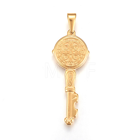 304 Stainless Steel Big Pendants X-STAS-L210-02G-1
