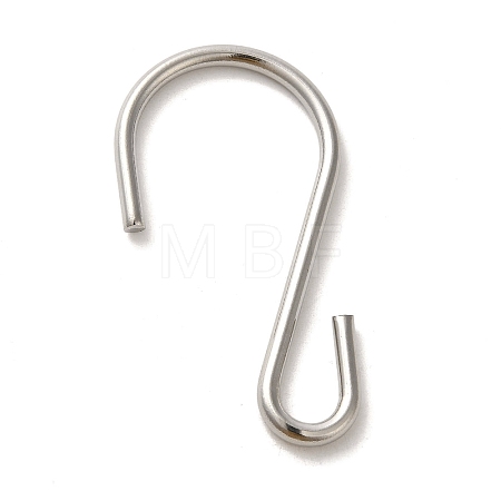 Non-Tarnish 304 Stainless Steel S-Hook Clasp STAS-C085-03L-P-1