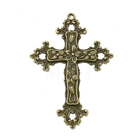 Tibetan Style Alloy Big Pendants FIND-C023-09AB-1