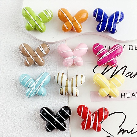 Opaque Acrylic Beads OACR-A045-04-1