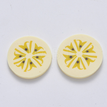 Handmade Polymer Clay Cabochons X-CLAY-R084-06-1