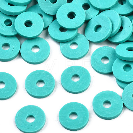 Handmade Polymer Clay Beads CLAY-R067-8.0mm-B34-1