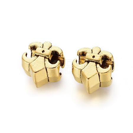 Tibetan Style Alloy European Beads MPDL-4928-AG-LF-1